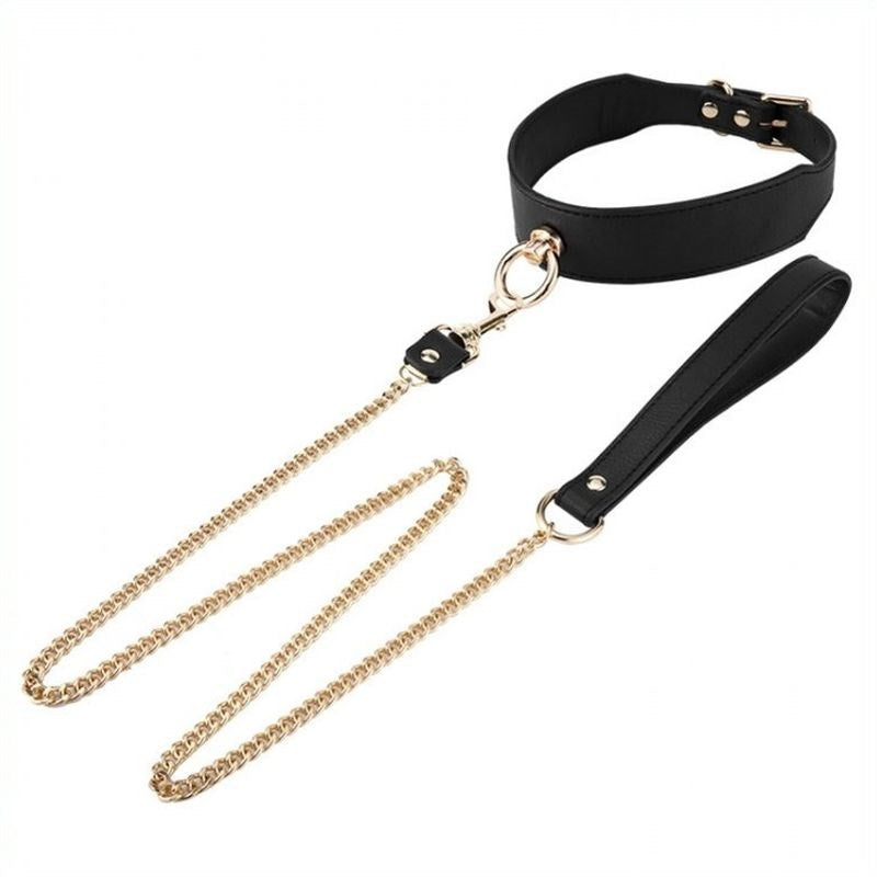 Golden Lead BDSM Collar - - Collars And Cuffs