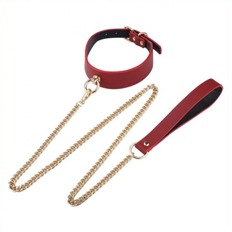 Golden Lead BDSM Collar - - Collars And Cuffs