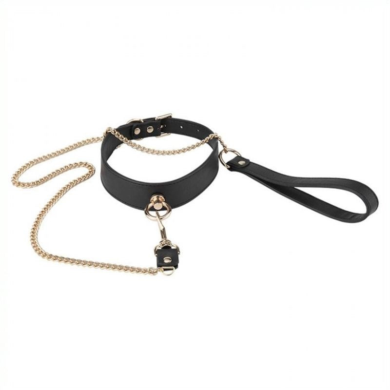 Golden Lead BDSM Collar - - Collars And Cuffs