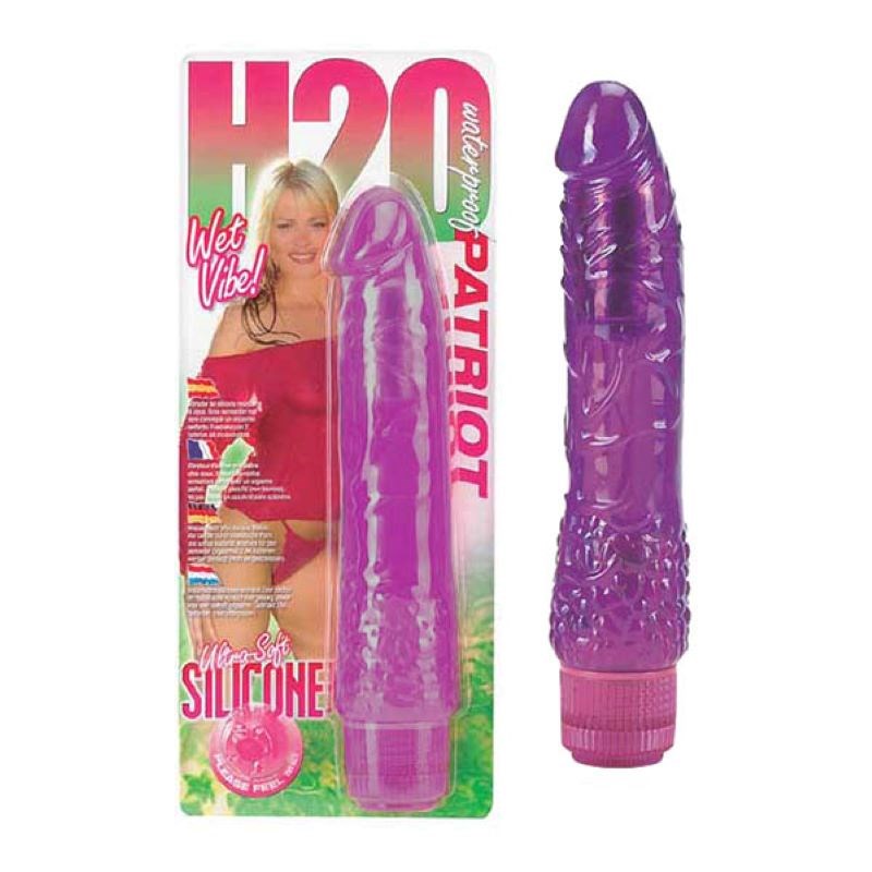 H2O Patriot - 8 Inch Vibrator - - G-Spot Vibrators