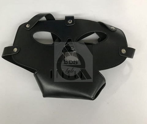 Hannibal Prison PVC with Punisher Muzzle Bondage Hood - Bondage Hoods