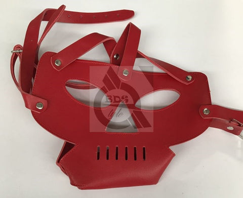 Hannibal Prison PVC with Punisher Muzzle Bondage Hood - Bondage Hoods