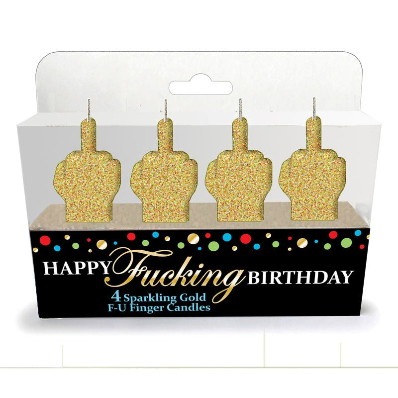 Happy Fucking Birthday FU Candle Set - - Party Gifts and Novelties