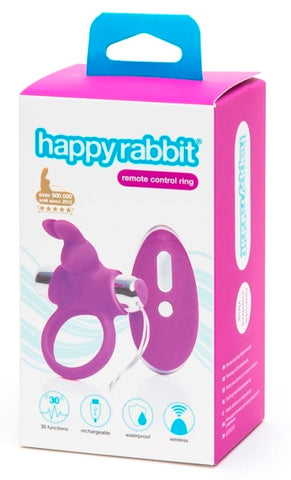 Happy Rabbit Remote Control Cock Ring by Lovehoney - Remote Control Vibrators