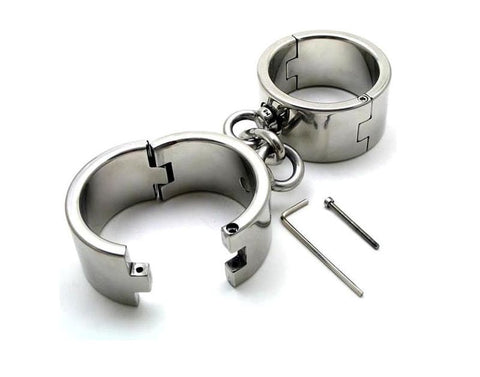 Hardcore Metal Bondage Cuffs 53 mm by BDStyle - Cuffs and Restraints