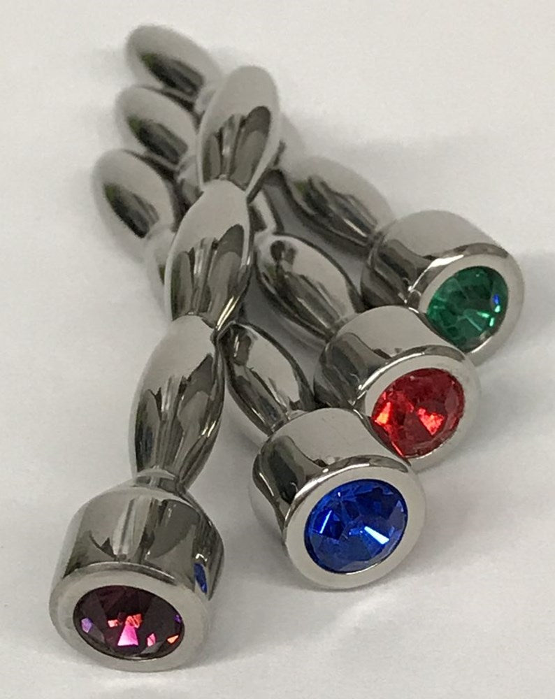 HC Nile Triple Ascending Jewelled Penis Plug - - Penis Plugs