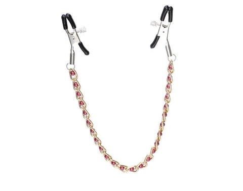 High Beam Nipple Clamps & Chain by BDStyle - Breast and Nipple Toys