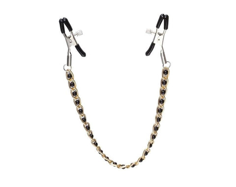 High Beam Nipple Clamps & Chain by BDStyle - Breast and Nipple Toys