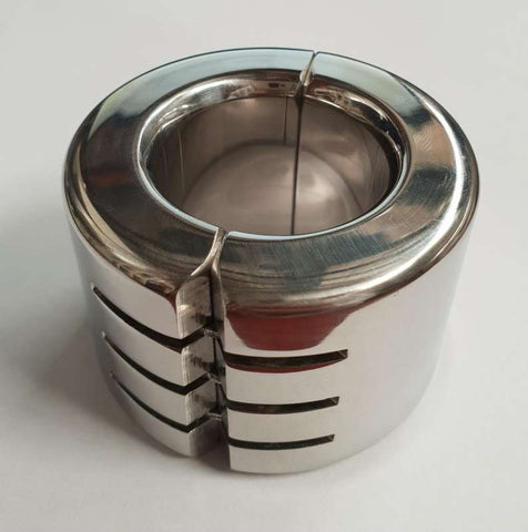 Hinged Ball Stretching Weight 65mm High by Hell's Couture - Ball and Cock Toys