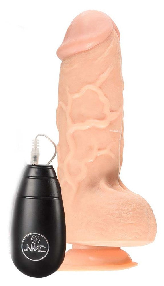 Huge Zone 10 Inch Vibrating Short Tipped Dong - - Realistic Dildos