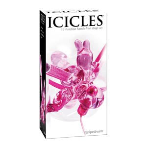 Icicles 10-Function Hands-Free Strap-On - - Strap On Sextoys