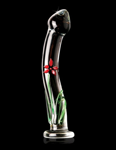 Icicles No 21 Hand Blown Curve Glass Dildo by Pipedream - Glass Sex Toys