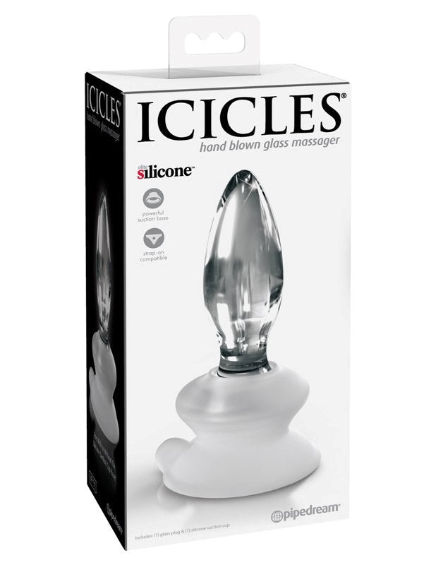 Icicles Suction Base No 91 - - Glass Sex Toys