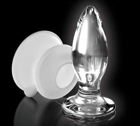 Icicles Suction Base No 91 Butt Plug Glass - Glass Sex Toys