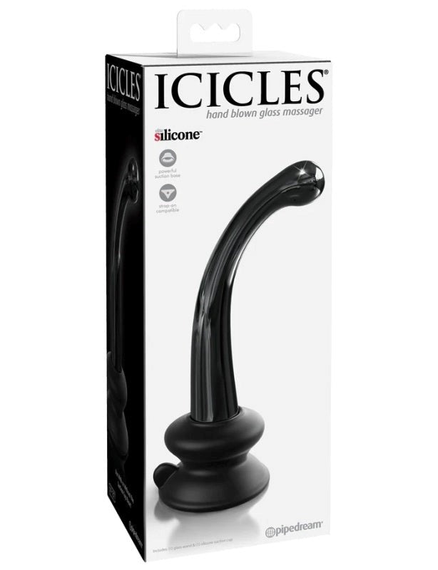 Icicles Suction Base No. 87 - - Glass Sex Toys