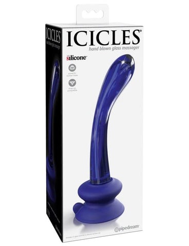 Icicles No. 89 Suction Cup Base Glass Massager - Glass Sex Toys