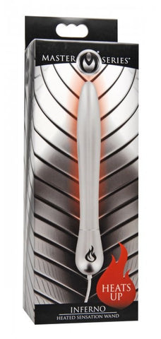 Inferno L Heated Sensation Wand by XR Brands - Steel Sex Toys