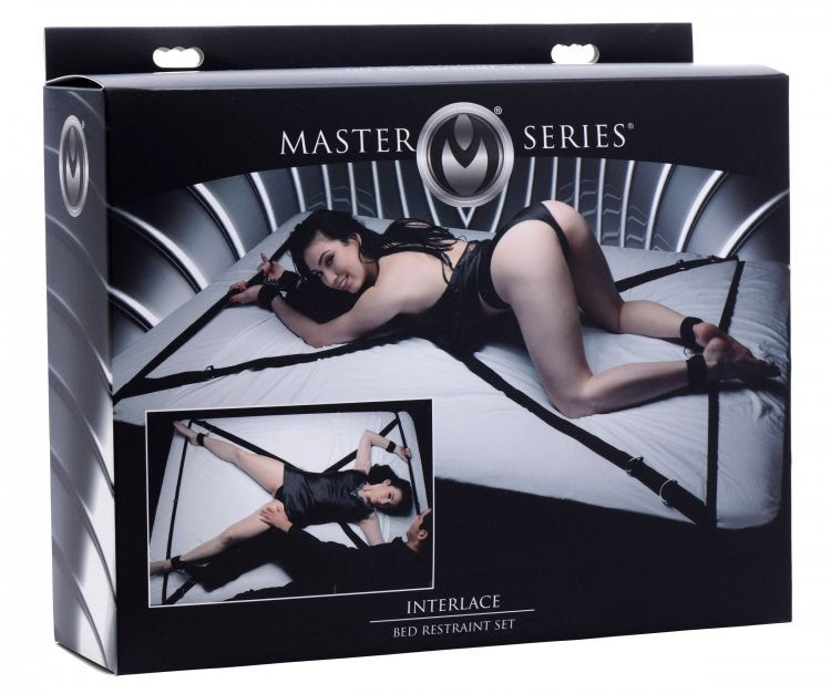 Interlace Over And Under The Bed Restraint Set - - Cuffs And Restraints