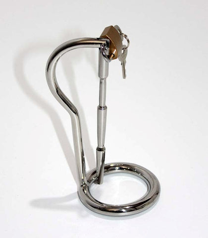 Intruder Cock Ring With Penis Wand by Hell's Couture - Spreaders and Hangers