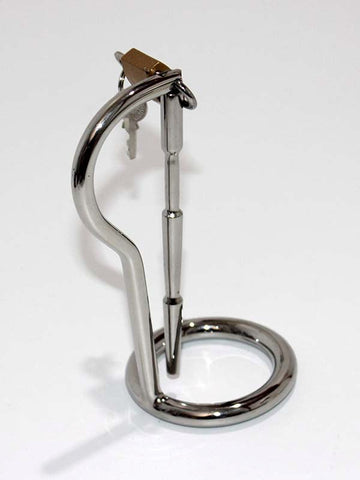 Intruder Cock Ring With Penis Wand by Hell's Couture - Spreaders and Hangers