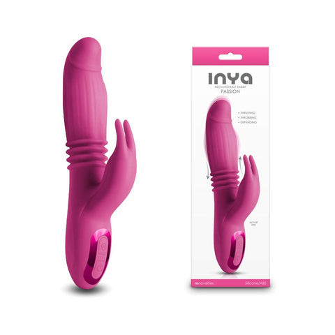 INYA Passion USB Rechargeable Thrusting Rabbit Vibrator - Rabbit Vibrators