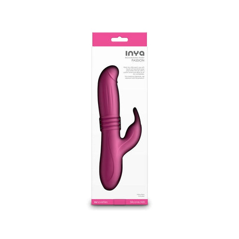 INYA Passion USB Rechargeable Thrusting Rabbit Vibrator - Rabbit Vibrators
