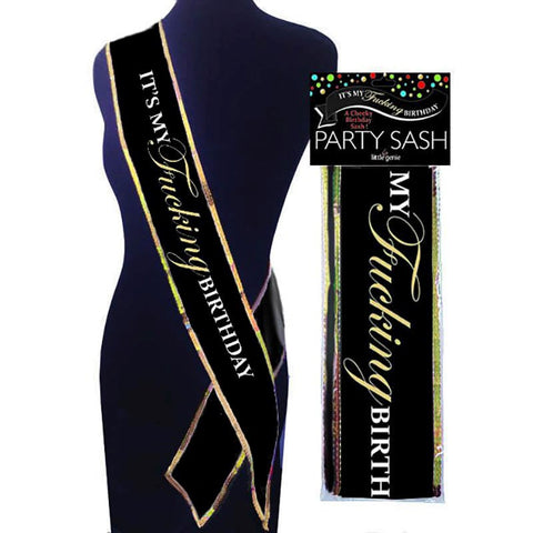 Its My Fucking Birthday Sash by Little Genie - Sex Games, Coupons and Tricks