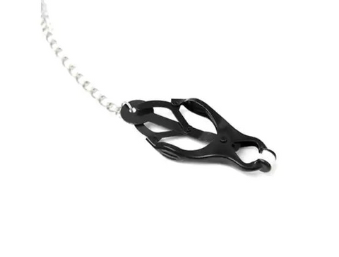 Japanese Clover Clamps With Cock Ring Set by BDStyle - Breast and Nipple Toys