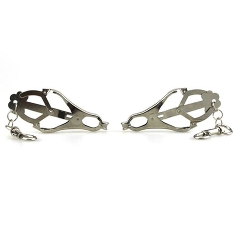 Japanese Clover Clamps With Dog Clips by BDStyle - Nipple and Clit Clamps