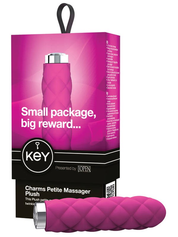 Jopen Key Charms Plush Rasberry - - Personal Massagers