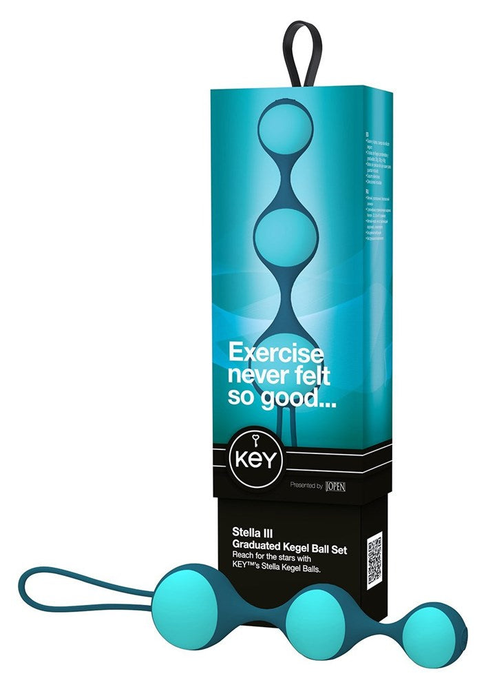 Key by Jopen Stella III Blue - - Love Eggs and Kegel Exercisers