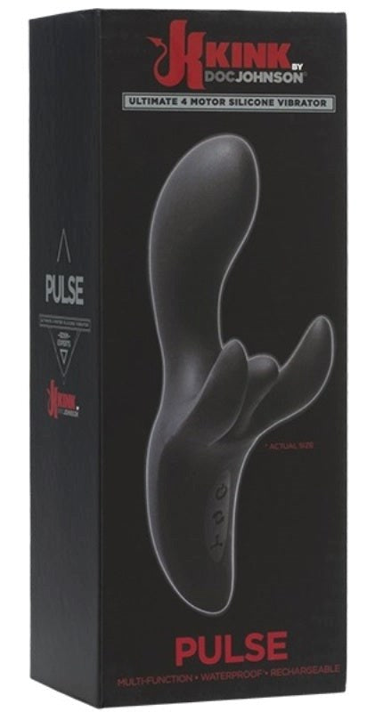 Kink Pulse Ultimate 4 Motor Silicone Vibrator - - Rabbit Vibrators