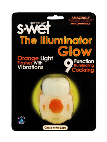 S-Wet Illuminator Glow In The Dark Vibrating Cock Ring - Vibrating Cock Rings