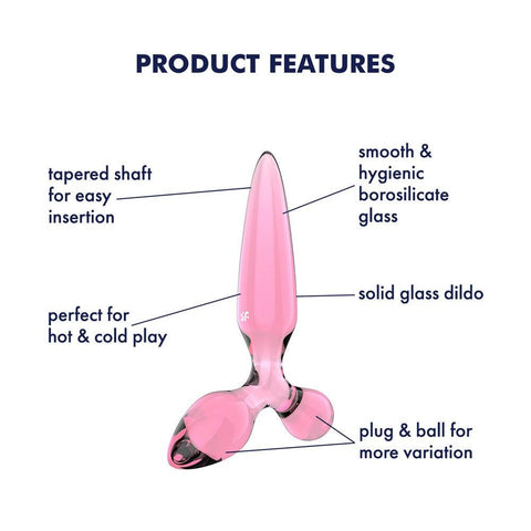Triple Crystal 2 Glass 3-in-1 Butt Plug by Satisfyer - Butt Plugs
