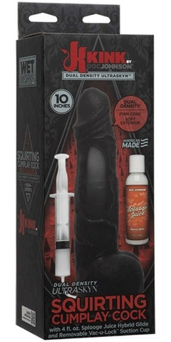 Kink Wet Works 10 Inch Dual Density Ultraskyn Squirting - Realistic Dildos