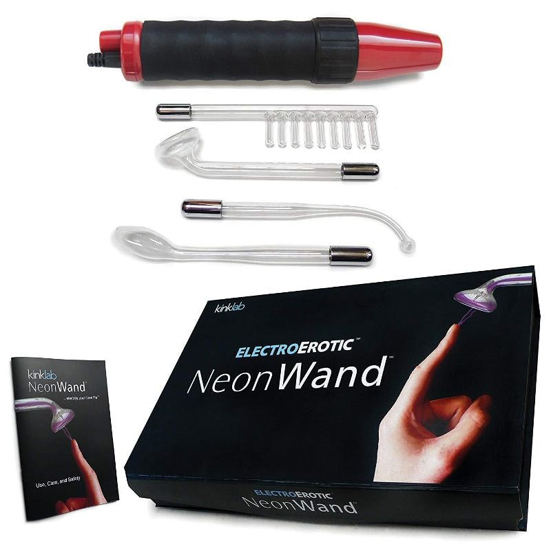 KinkLab ElectroErotic NeonWand with Red Handle - - Electro Sex