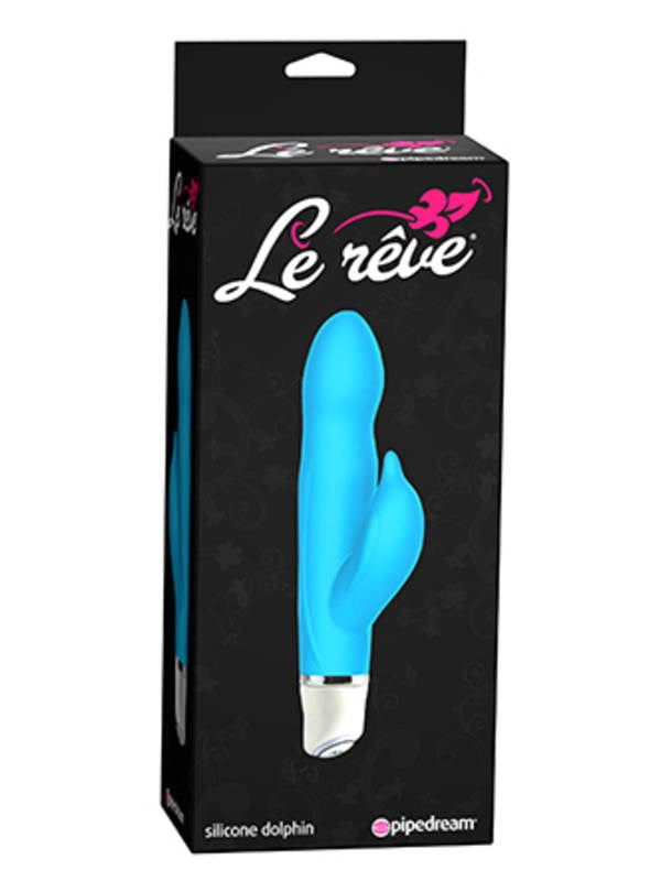 Le Reve Silicone Sweeties Dolphin Blue - - Rabbit Vibrators