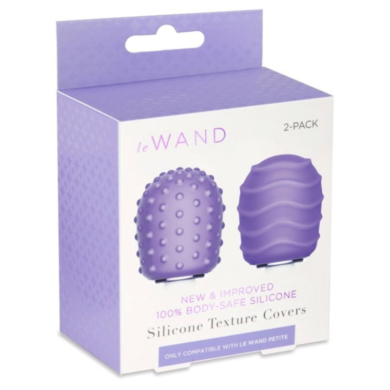 Le Wand Petite Silicone Texture Covers Violet - - Body Wands