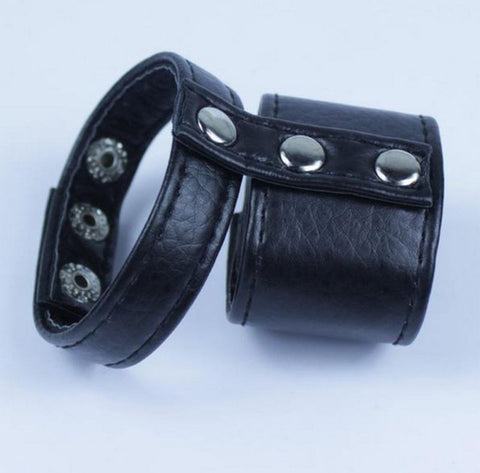 Leather Ball Divider Cock Ring by BDStyle - Ball and Cock Toys