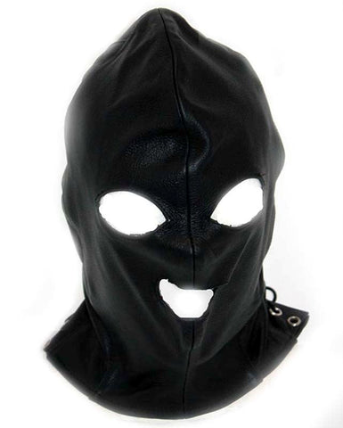 Leather Executioner Bondage Hood by Hell's Couture - Bondage Hoods