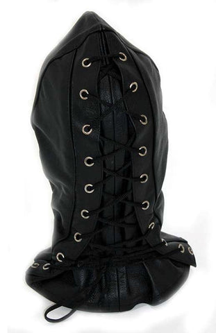 Leather Executioner Bondage Hood by Hell's Couture - Bondage Hoods