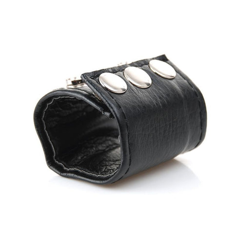 Leather Lined Ball Stretcher by BDStyle - Ball and Cock Toys