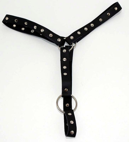 Leather Waist Harness With Cockring by Hell's Couture - Cuffs and Restraints