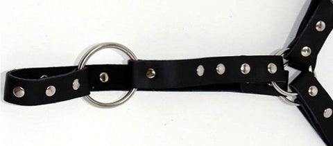 Leather Waist Harness With Cockring by Hell's Couture - Cuffs and Restraints