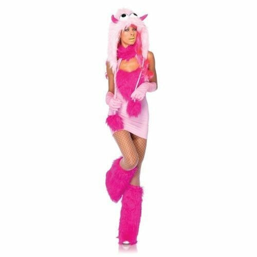 Leg Avenue Pink Puff Monster - - Fancy Dress Ups