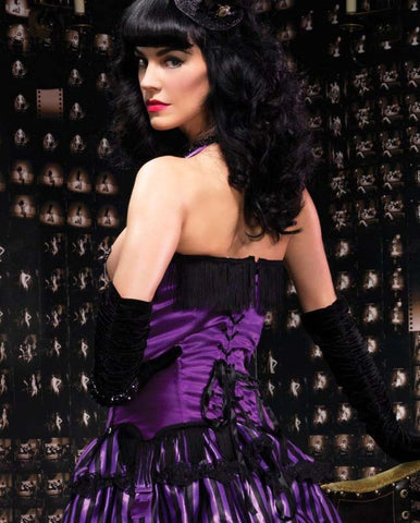 Satin Underwire Cupless Corset by Leg Avenue - Fancy Dress Ups