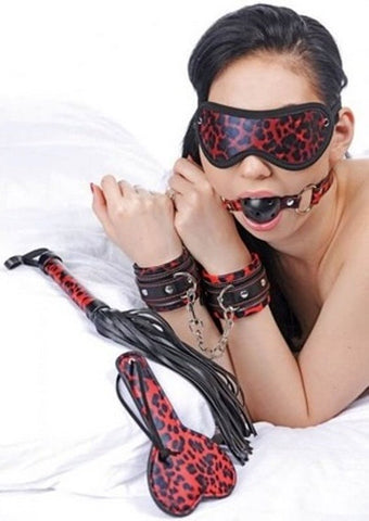Leopard Bondage Starter Kit 6 Piece by BDStyle - Bondage Kits