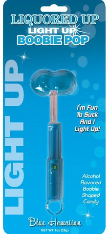 Light Up Boobie Pops Blue Raspberry by Hott Products - Sex Games, Coupons and Tricks