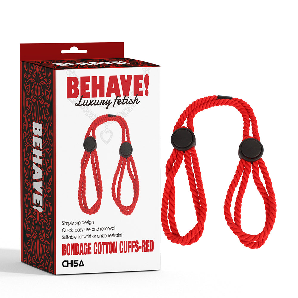 Chisa Bondage Cotton Wrist and Ankle Cuffs - Cuffs And Restraints