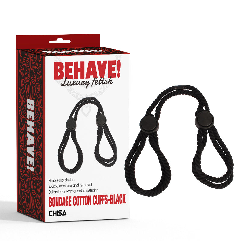 Chisa Bondage Cotton Wrist and Ankle Cuffs - Cuffs And Restraints